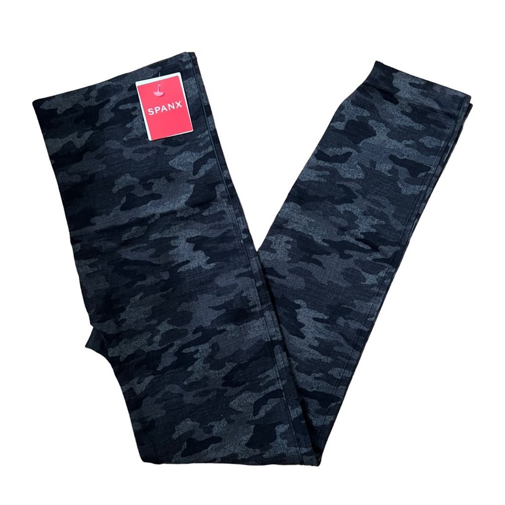 NWT Spanx Look at Me Now Seamless Leggings Heathered Camo XL FL3515